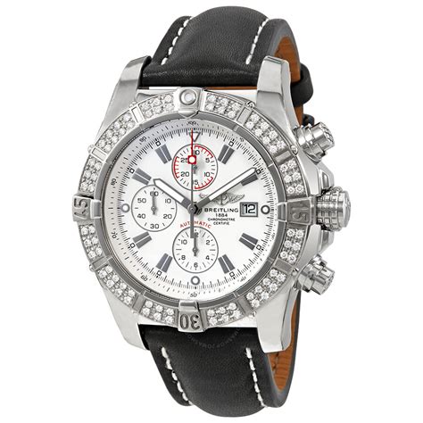 super avenger breitling diamond watch for men|pre owned breitling avenger watch.